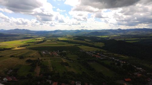 Aerial view of landscape