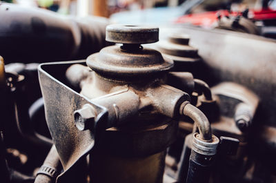 Close-up of machine part