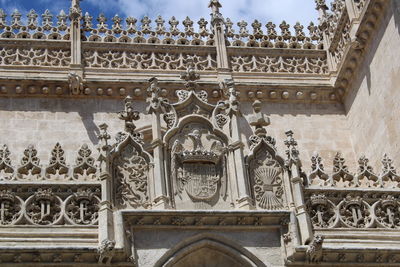 Low angle view of historical building