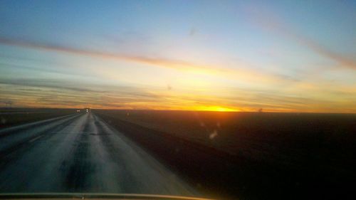 Road passing through landscape