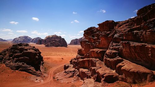 View of desert against sky