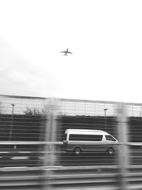 Airplane flying in sky