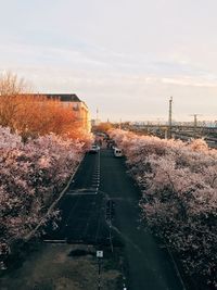 View of railroad tracks against sky