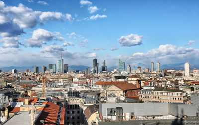 Cityscape against sky