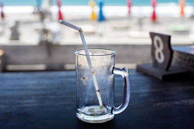 Close-up of drink on table