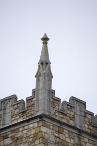 Low angle view of building against clear sky