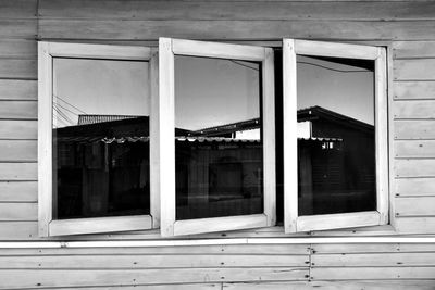 Windows at bang bao pier, koh chang, thailand