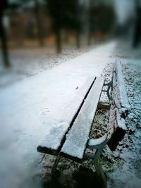 Close-up of wet snow