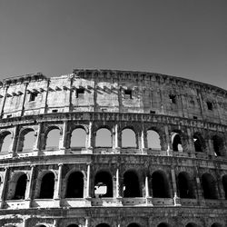 Low angle view of coliseum