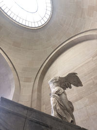 Low angle view of angel statue