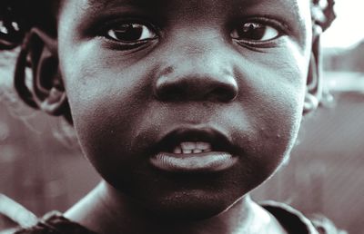 Close-up portrait of boy