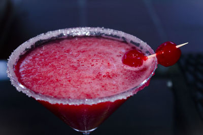 Close-up of drink on table