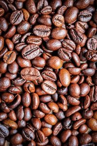 Full frame shot of coffee beans