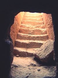 Rock formation in old ruins