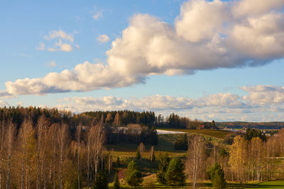 Panoramic view of landscape against sky