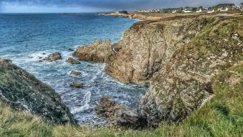 Scenic view of sea against sky