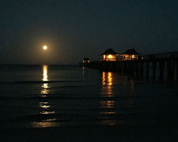 View of illuminated buildings at night
