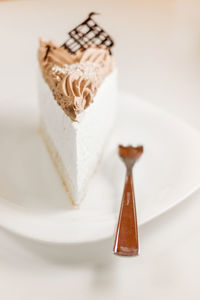 Close-up of cake on table