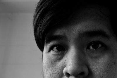 Close-up portrait of young man