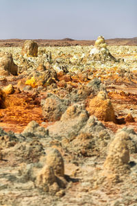 Rock formations in a desert