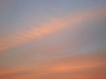 Low angle view of sky at sunset