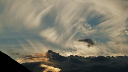 Low angle view of cloudscape