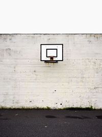 View of basketball hoop