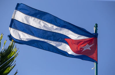 A Cuban flag in