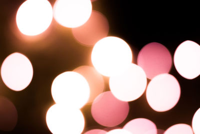 Low angle view of illuminated lights