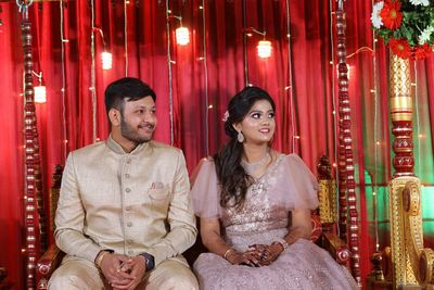 Full length of a smiling young couple