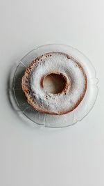 High angle view of bread on table