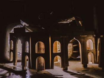 Interior of old temple building