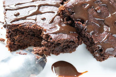 Close-up of chocolate cake