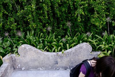 Full length of young woman in park