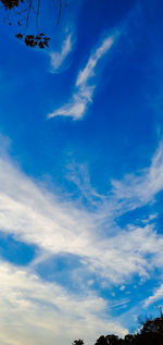 Low angle view of clouds in sky