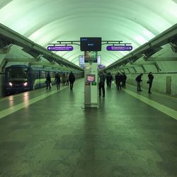 People at subway station