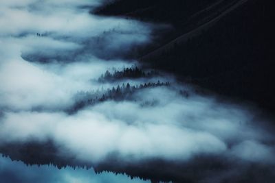 Low angle view of storm clouds in sky