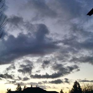 Low angle view of cloudy sky