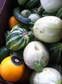 Full frame shot of apples in market