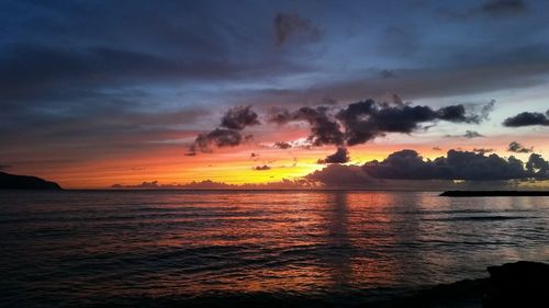 Sunset over sea