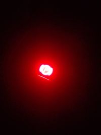 Illuminated red light