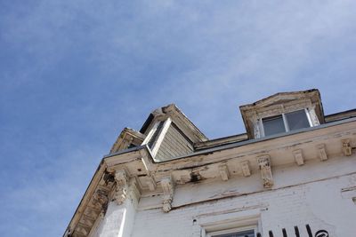 Low angle view of building against sky