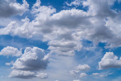 Low angle view of clouds in sky