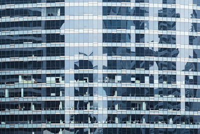 Full frame shot of modern office building