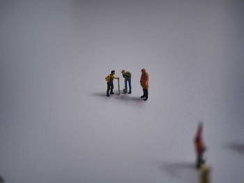 People walking on snow
