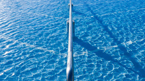 High angle view of swimming pool