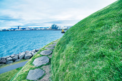 Scenic view of sea against sky