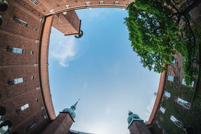 Low angle view of building against sky