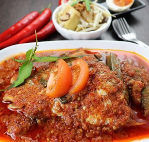 Close-up of meal served on table