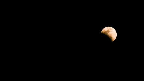 Close-up of moon at night